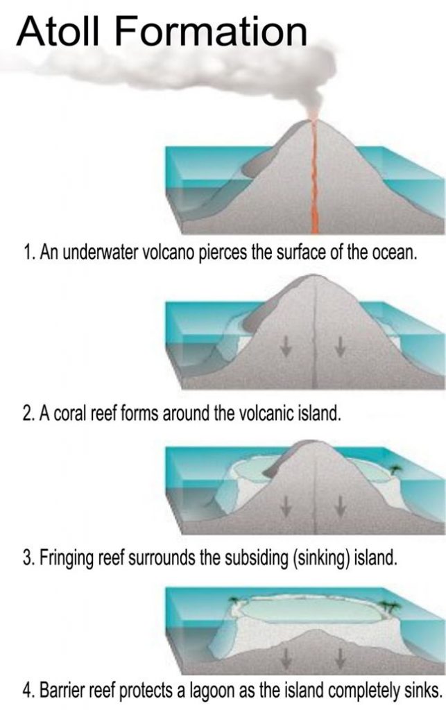 proses terbentuknya karang atol