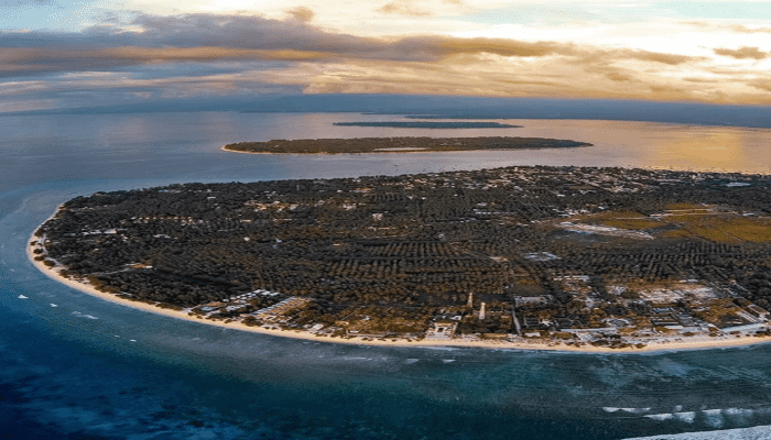 sejarah terbentuknya pulau gili trawangan